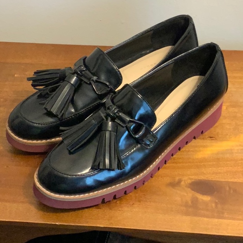 Zara Platform Oxfords 38 EU 8 US